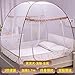 Produktbild Mayihang Moskitonetz Mongolei Tasche Moskitonetz kostenlose Installation drei Tür 1,8 m Doppelbett Familie Verdickung verschlüsselte Princess Wind 1,2 m 1,5 M, ganz unten - Kostbare Canine flachen Johannisbeere, 1,5 m (5 Fuß) Bett