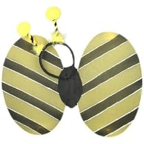Bumble Bee wings & deeley bopper dress up set (Yellow/Black ...