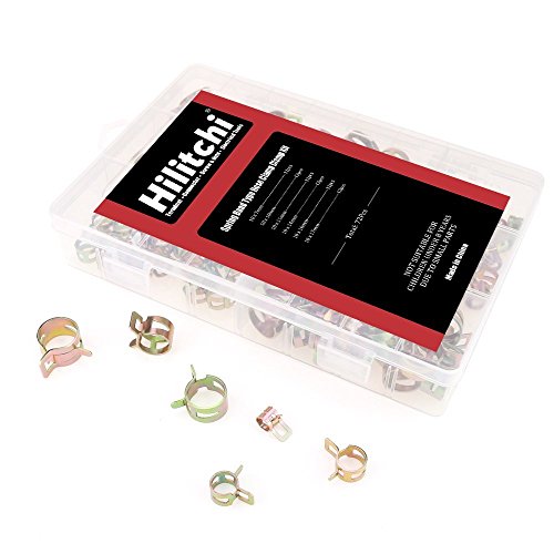 hilitchi 72 PCS Spring Band Typ ACTION Kraftstoff/Silikon Vakuum Schlauch Rohrschelle Niederdruck Air Clip Clamp (10 x 7 mm 10 mm 11 mm 14 mm 16 mm 17 mm) - 5