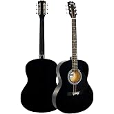 Midex RG-530BK Kaliteli Siyah 40 İn&ccedil; Akustik Gitar Seti 4/4 Yetişkin