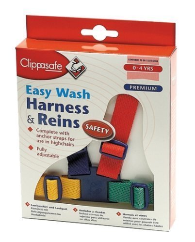 Clippasafe Easy Wash Harness & Reins Multicolour