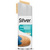 Silver Suede And Nubuck Renewing Spray Paint Water Repellent Effective Natural 200ml
