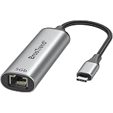 BrosTrend 5Gb Adaptador USB Ethernet, 5 Gigabit Adaptador Ethernet a USB C para PC Port&aacute;til MacBook iPhone, Thunderbolt Compa