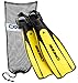 Produktbild Cressi Pro Light Open Heel Diving Fin, Yellow with Bag, Medium/Large - US Men's 12/14