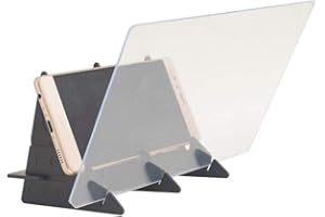 YJZQ Planche à Dessin avec Cadre de Support Smartphone Plaquette sans lumière Tableau réflexion de Miroir d'esquisse Jouet Enfant Aide au Dessin