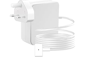 AKOADA Mac Book Air Charger (UK), 85W T-Tip Power Adapter Charger, Laptop Charger Compatible with MacBook Air 11, 13 and 17 inch (Mid 2012 to 2017), Models A1425 A1502 A1435 A1465 etc., 85W/60W/45W