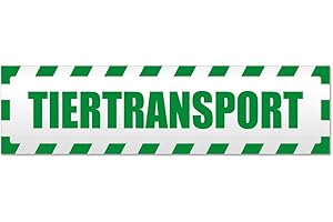 ‎KIWISTAR Kiwistar Tiertransport gestreift Magnetschild Schild magnetisch - 30cm Grün - Magnetfolie für Auto PKW Kfz