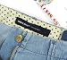 MISS SIXTY "Superbritt Marlene" womens flared pants retro with rhinestone (sky blue)