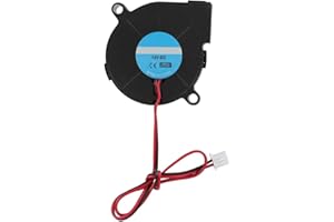 HEAYZOKI DC Blower Fan, 50*50*15mm Turbo Fan Blower Cooling Fan for 3D Printer DIY Accessories, Cooling Blower Fan 0.18A, Mini Quiet Cooling Fan for 3D Printer, 12V / 24V Turbine Turbo Fan - High Speed(12V)
