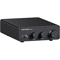 Fosi Audio T20X 200W Bluetooth 5.0 Buisversterker Hoofdtelefoonversterker Stereo Audio Receiver 2-kanaals Class D Digital Mini Hi-Fi Geïntegreerde eindversterker voor Home Passieve luidsprekers