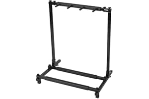 Lykos 3/5/7/9 Pcs Multiple Guitar Holder Rack Stand 3 Guitars Folding Organizer Stage (3-Holder)