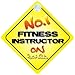 No.1 Fitness Instructor on Board Novelty Car Sign New Job / Promotion / Novelty Gift / Present