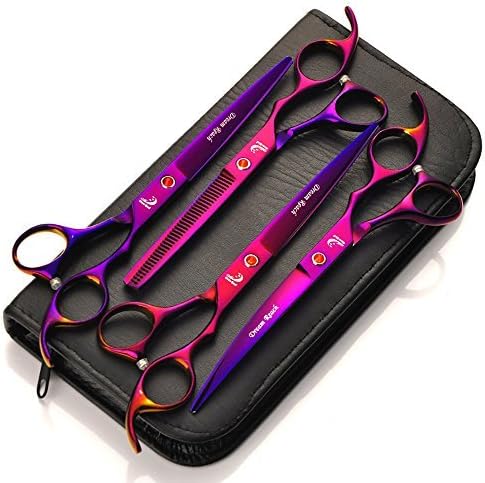 4Pcs Beauty Salon Hair Cutting Thinning Scissors Tools Professional Hairdressing Scissors Styling Tool Set 7 Inches