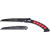 WALTER Universalsäge klappbar inkl. Ersatzsägeblatt, Manganstahl, ideal für Garten und Camping