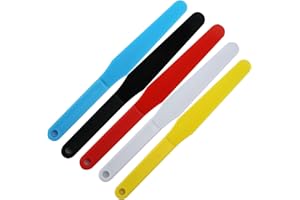 HANZE INTL HANZE 5PCS Screen Printing Plastic Ink Spatulas 1.2"Width Silk Screen Printing Shovel Ink Scoop 5 Colors for Silk Printing (1.2Width)