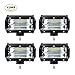 Price comparison product image PDR 5 Inch 72W lED Work Light Bar , LED Spotlights Car Off-road Light Auxiliary Worklight 10800LM IP67 Waterproof 6000K, LED Light Bar for Truck,Pickup ,Car, ATV, SUV,Boat,3 years Warranty(4 Pack)