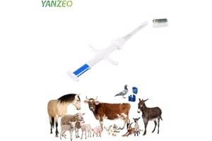 Yanzeo 10 piezas Animal Dog ID microchip 134.2KHZ FDX-B ISO 11784/11785 Pet Cat Tracking Tag RFID vidrio transpondedor Implant Kit para mascota perro gato cerdo 2.12x12 mm