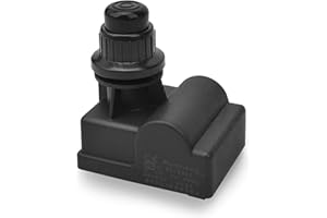 Only Fire Allume-feu générateur d’étincelles pour barbecue - Avec bouton poussoir - Fonctionne avec pile AA (6 brûleurs, noir).