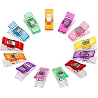 Tweal Nähen Clips,100 Stück Stoffklammern Näh klammern für Nähen, Quilting Clips,Häkeln, Stoff Clips, Kunststoff Clips