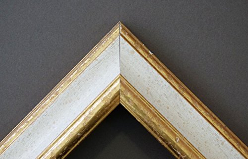 Spiegel Wandspiegel – Genua Weiß Gold 4,3 – Über 14000 Größen im Angebot zur Auswahl – hier: 50 x 40 cm – Maßanfertigung - 3