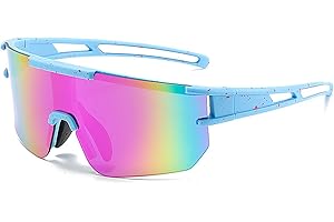 ATSGJLZN Lunettes de Soleil Sport Homme Femme Polarisées Anti-UV 400 Sports de Plein Air Lunette de Soleil Polarisante Peche Velo Photochromique Running Cyclisme Ski
