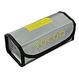 YoCoo Fireproof Explosionproof Lipo Battery Safe Bag Lipo Battery Guard Safe Bag Pouch Sack for Charge & Storage 185x75x60mm