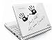 Produktbild Notebook/Laptop Skin - Aufkleberset "TOUCH" Grafik & Spruch ***Folienfarbe ist frei wählbar***