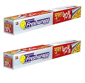 Freshwrapp Aluminium Foil - 33 grams + 17 grams free - Pack of 2