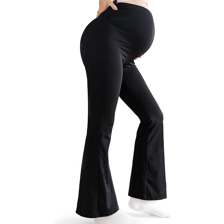 Lozssnigzi Prolunga Pantaloni Gravidanza Pantaloni Nero Morbide Pantaloni Traspirante Larghi Con Tasca Pantaloni Premaman Donna Casual Pantalone Comodi