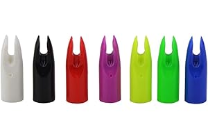 ZSHJGJR 100pcs Tiro con Arco Nocks de Plástico para Flechas Caza Culatines de Flecha Flecha Nocks El Plastico para OD 7mm Eje de Flecha