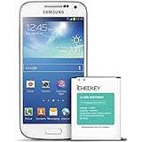 ICHECKEY 1900mAh Accu Externer Akku für Samsung Galaxy S4 Mini Li-Ion Batterie B500BE Ersatzakku GT-i9190 GT-i9192 GT-i9195 GT-i9198 Battery ohne NFC