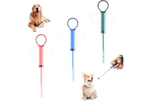 NHQZ 3pcs Alimentador Medicamentos Jeringas, Dispensador de Pastillas para Gatos, Alimentador Medicamentos de Reutilizable, Ldeal para Administrar Medicamentos Líquidos o Sólidos(Azul, Verde, Rojo)