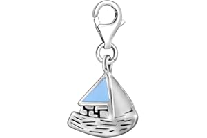 Quiges Ciondolo Placcato in Argento per Le Donne Tema di Viaggio per Bracciali e Accessori