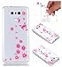 Produktbild Fanryn LG G6 Hülle,Bunte Muster Weich TPU Handy Hülle Durchsichtig Transparent Etui Cover Case Protective Shell Soft Schutzhülle Telefon Kasten für LG G6 – Schmetterlingsblumen
