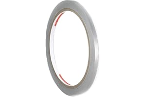 ‎1A STYLE STICKER Auto Zierstreifen Silber Metallic Folie Folienstreifen Glänzend Autodekor Folie Pinstripes Silver (6mm, Silber)