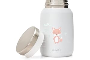 Nuvita 4472 | Thermos Cibo Bebe Baby Solidi e Liquidi | Bevanda Caldo e Fredda | Thermos Bambini Papilla, Acqua, Latte