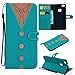 Produktbild Huawei P10 Lite Hülle, Leder Tasche Handyhülle Flip Wallet Schutzhülle für Samsung Huawei P10 Lite mit Ständer und Kartenfächer/Magnetverschluss (5)