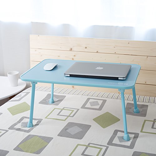 Große Bett Tablett nnewvante Laptop Schreibtisch Schoß Schreibtisch faltbar tragbare stehend Outdoor Camping Tisch, Breakfast Lesung Tablett Halter für Couch Boden Studenten Young Farbe - 7