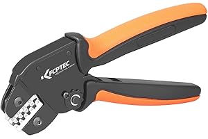 KF CPTEC Pince à Sertir pour cosses à barillet ouvert non isolées,0.25-1.5mm²,compatible avec Dupont,JST,Molex Connecteurs, Bornes TE,EPC,PCIE,SATA Broches,JST-SM2,54/XH2,54/VH3,96