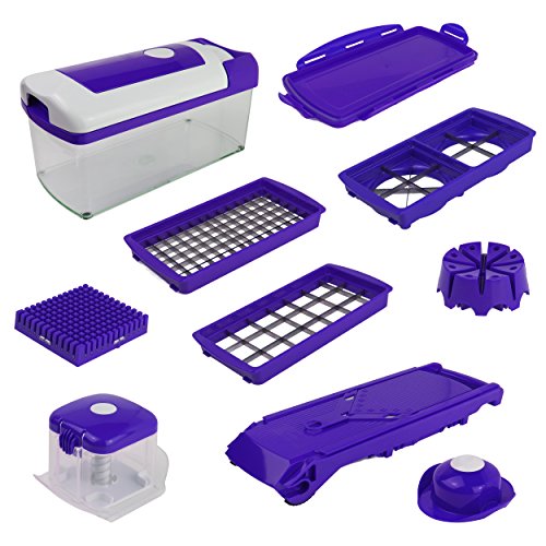 Genius Nicer Dicer Fusion 13tlg lila Sonderedition Gemüseschneider Obstschneider