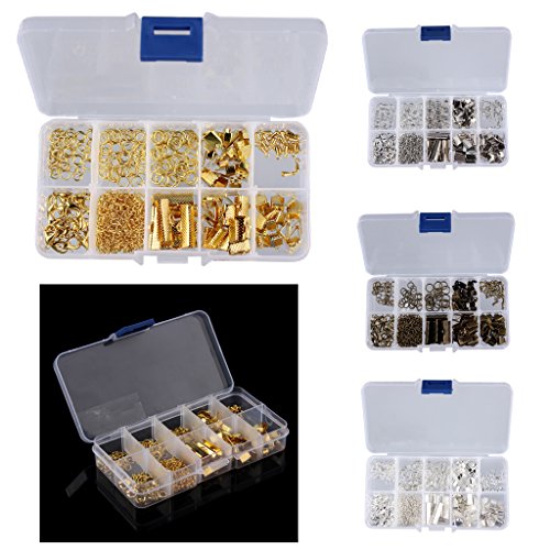 Verbindungsringe Schmuckherstellung Set Starter Kit Ohrring Armband Halsketten Schmucksachen – Silber, 5MM-20MM - 6