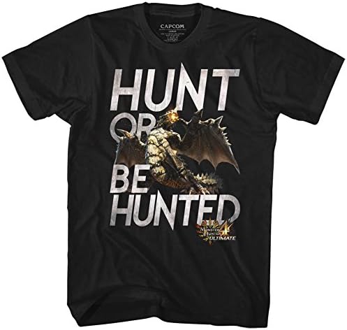 Monster Hunters Mens Hunt T-Shirt, XX-Large, Black