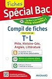 Compil de fiches tout en un Tle L : Philosophie, Histoire-géo, Anglais, Littérature