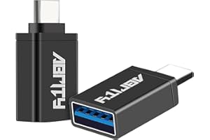 ABRITY Adapter USB C na USB [2 sztuki], adapter USB-C na USB, USB typu C na USB, Thunderbolt na USB A żeński adapter OTG do Apple MacBook Pro 2021 2020, MacBook Air 2018, Surface Go, Google Pixel