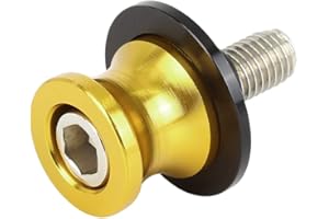 F FIERCE CYCLE 10mm Gewinde CNC Schwingenspulen Schrauben Universal Goldton für Motorräder