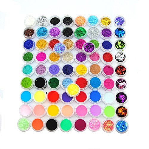 Coscelia Nail Art Nagelset Acryl Set Profi Acrylic Starterset 55tlg Dekorationset Nageldesign Kits Muttertag Geschenk - 3
