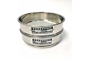 LUFAA Lab 12-200 Mesh 1 Stück Edelstahl Standard-Analysensieb Durchmesser 20 cm Mehlsieb zur Probenahme mit doppellagigem Stanzrahmen (Capacity : 80 mesh(0.2mm))