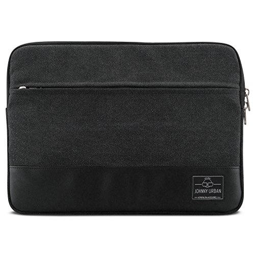 MacBook Pro 13  2016  H  lle Anthrazit-Schwarz - Johnny Urban Canvas Laptop Sleeve Laptoptasche H  lle f  rs MacBook Pro 13  Dell XPS 13   11   12 Zol