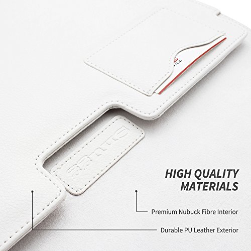 TheSnugg B00FJUQLRC 13Zoll Ärmelhülle Weiß Notebooktasche – Notebooktaschen (33 cm (13 Zoll), Ärmelhülle, Weiß, Baumwolle, Polyurethan, Einfarbig, Nubuck fibre) - 4