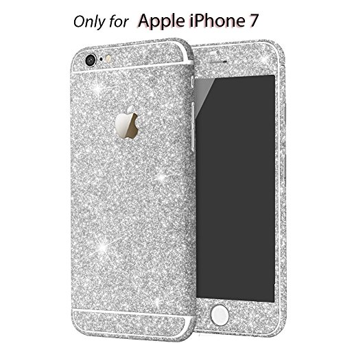 Heartly Sparking Crystal Diamond Protective Film Whole Body Phone Skin Sticker For Apple Iphone 7 (Not For Iphone 7 Plus) - Champagne Silver RS.349 (73.00% Off) - Amazon